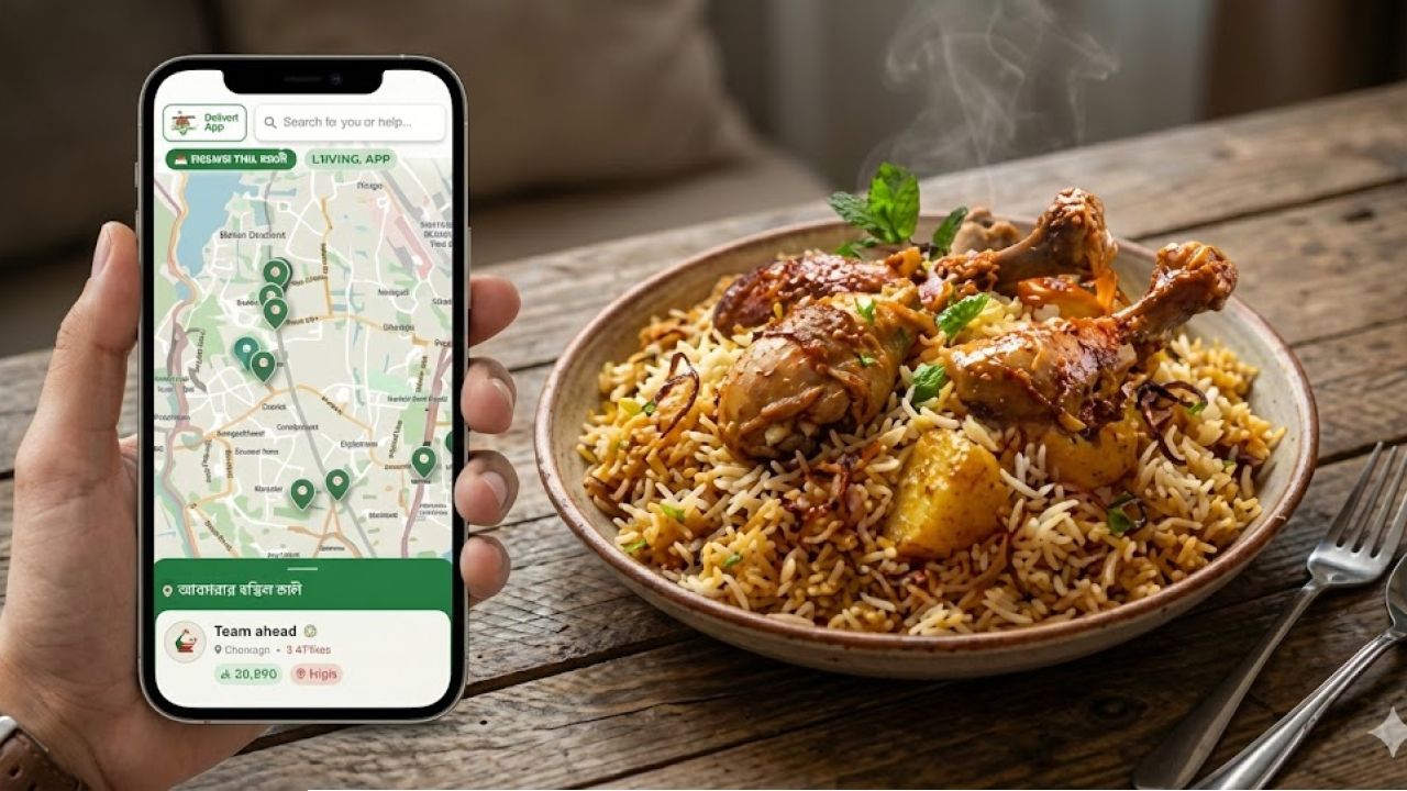 ‘বিরিয়ানি দিবে’ অ্যাপে এখন লোকেশন দেখেই মিলবে ফ্রি বিরিয়ানি
