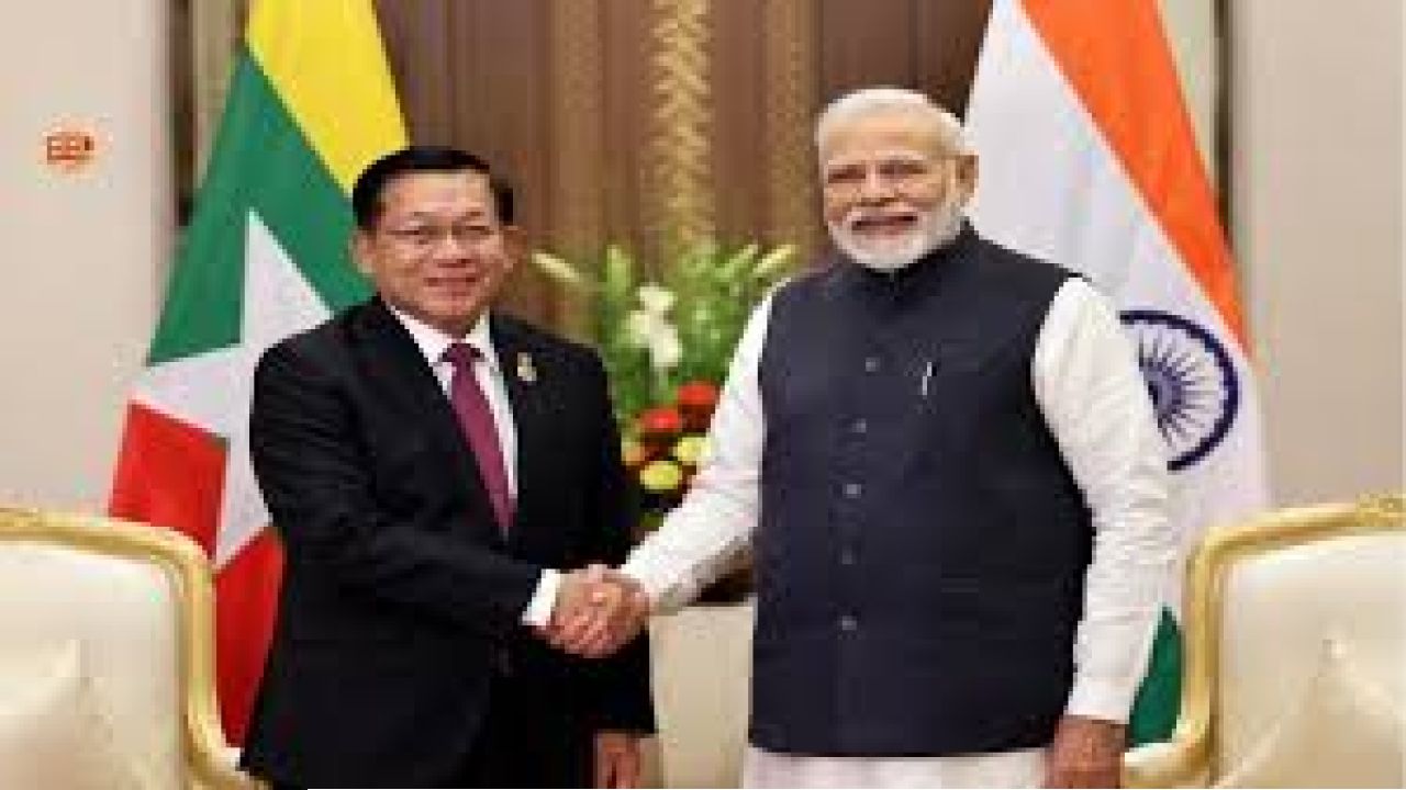 ভারতের বিরুদ্ধে মিয়ানমারের ভূখণ্ড ব্যবহার করতে দেব না: মিন অং হ্লাইং