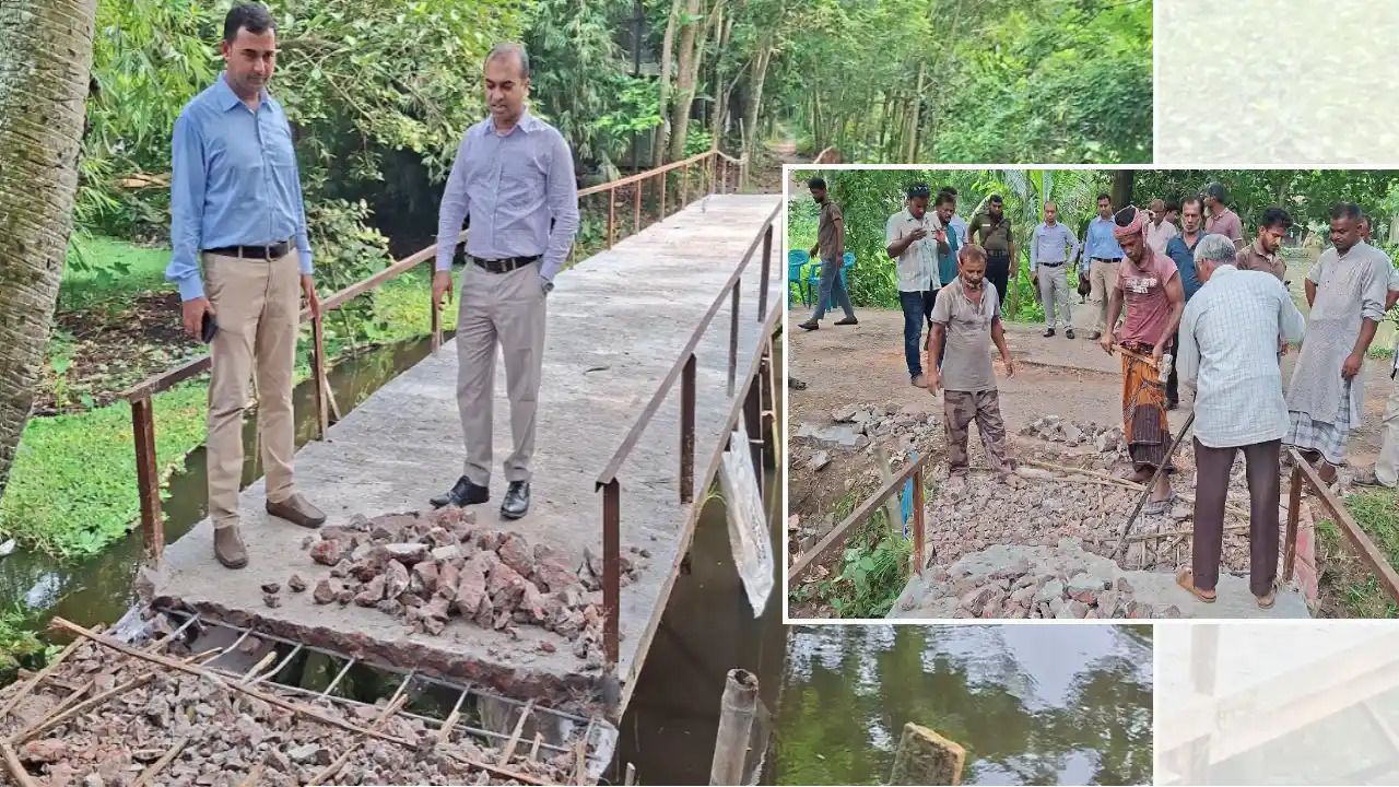 রডের জায়গায় বাঁশ দিয়ে ব্রিজ নির্মাণ, অবশেষে একাংশ গুঁড়িয়ে দিল প্রশাসন
